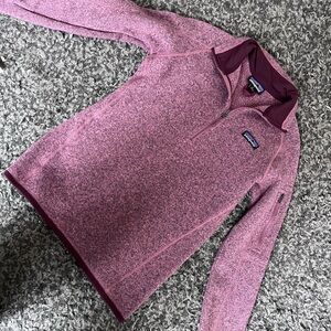 Patagonia Berry Heather Quarter-Zip Fleece
